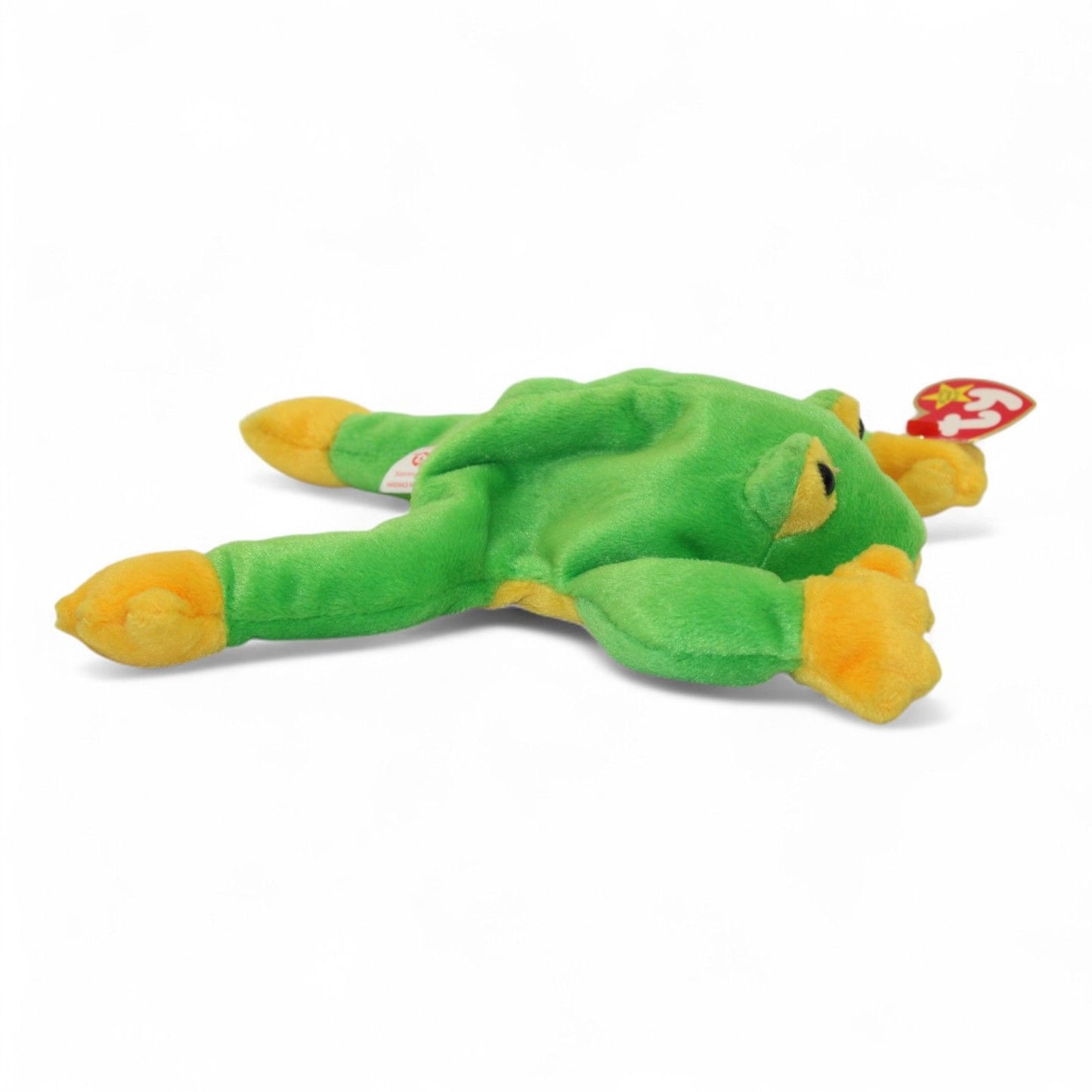 Ty Beanie Baby Retired 1997 Smoochy The Frog Plush Toy Green & Yellow Collectible