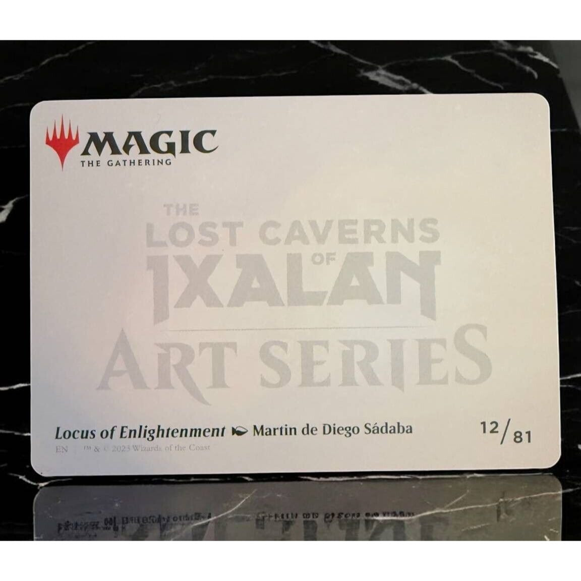 Magic The Gathering Lost Caverns Of Ixalan Art Series Card Locus Of Enlightenment 12/81