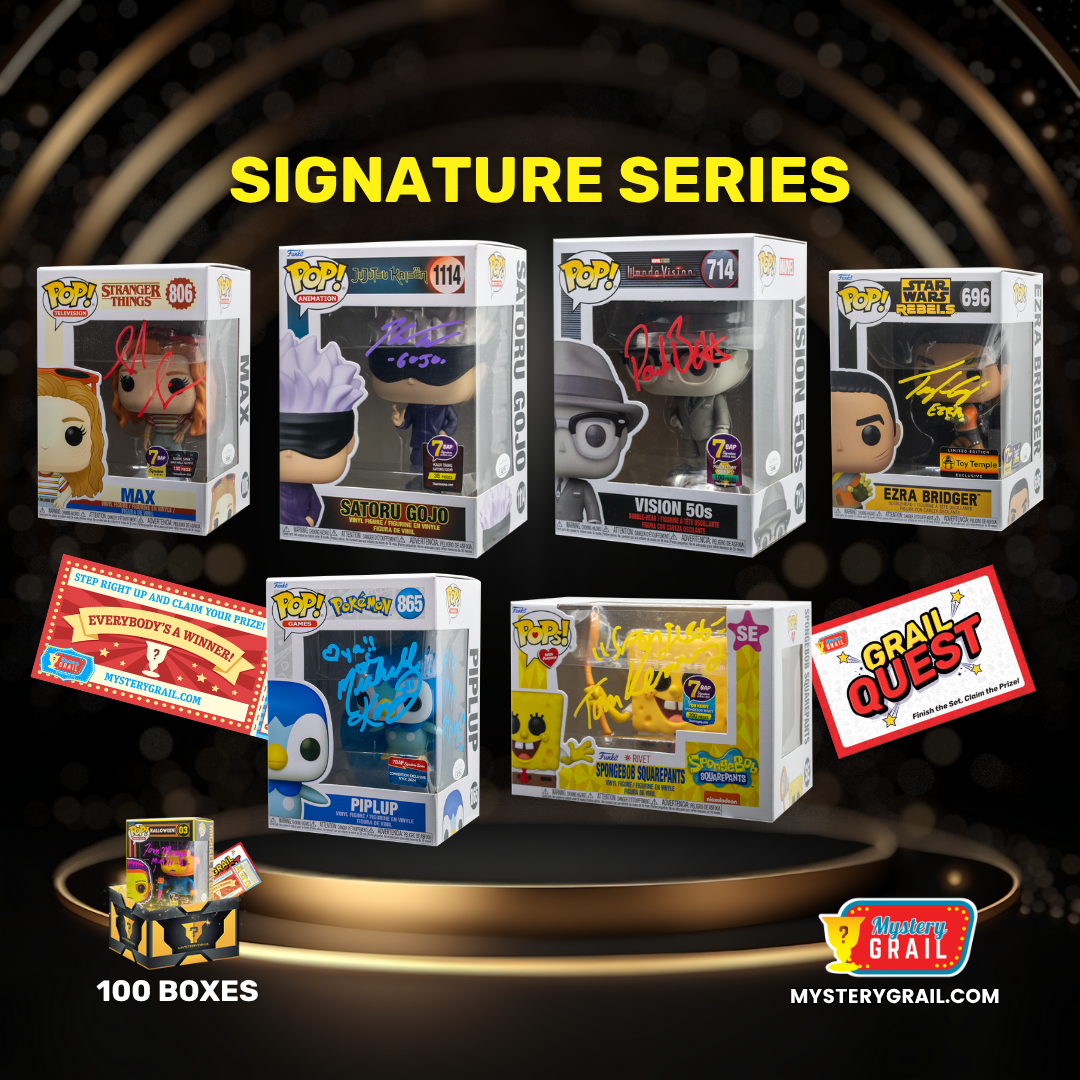 Collection of 7BAP Signature Series Funko Pops with autographs