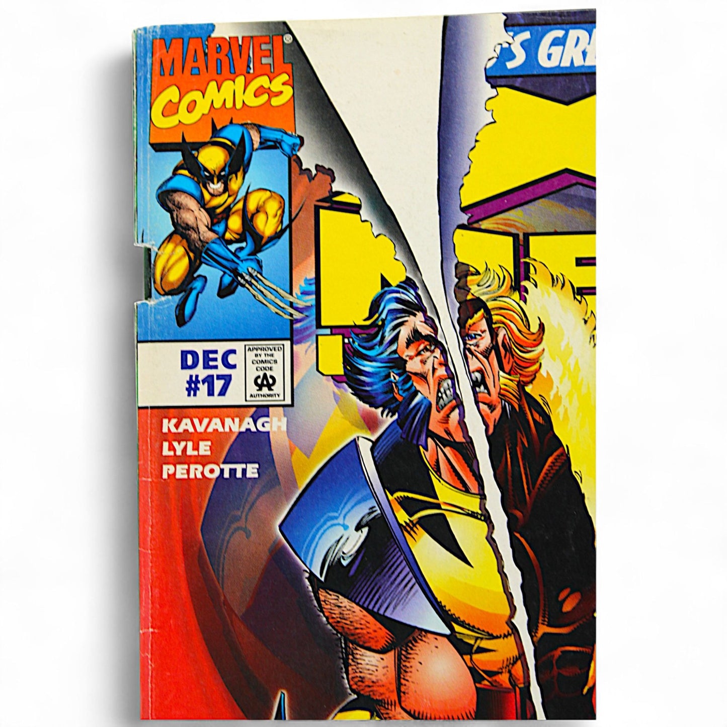 Marvel Comics X-Men Unlimited #17 Wolverine Vs Sabretooth Face-Off Comic Book
