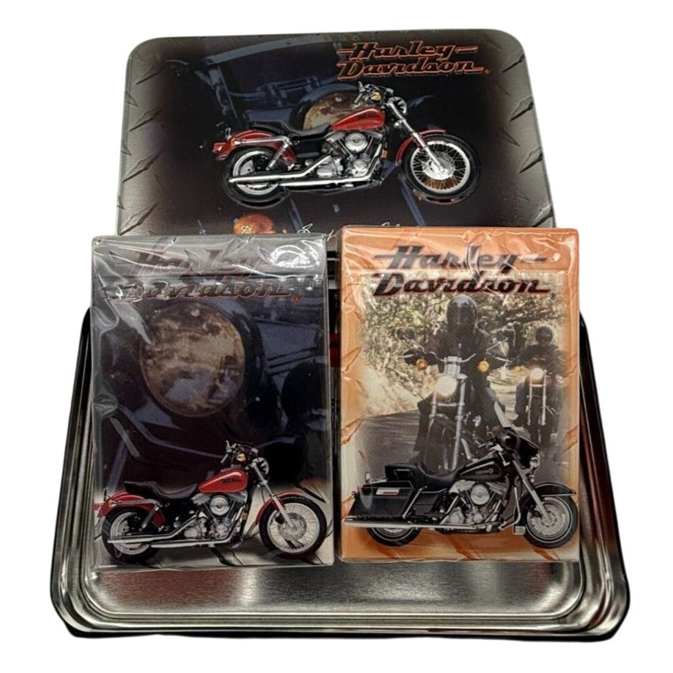 Harley-Davidson Dyna Super Glide Limited Edition Collector Tin With Sealed Playing Cards