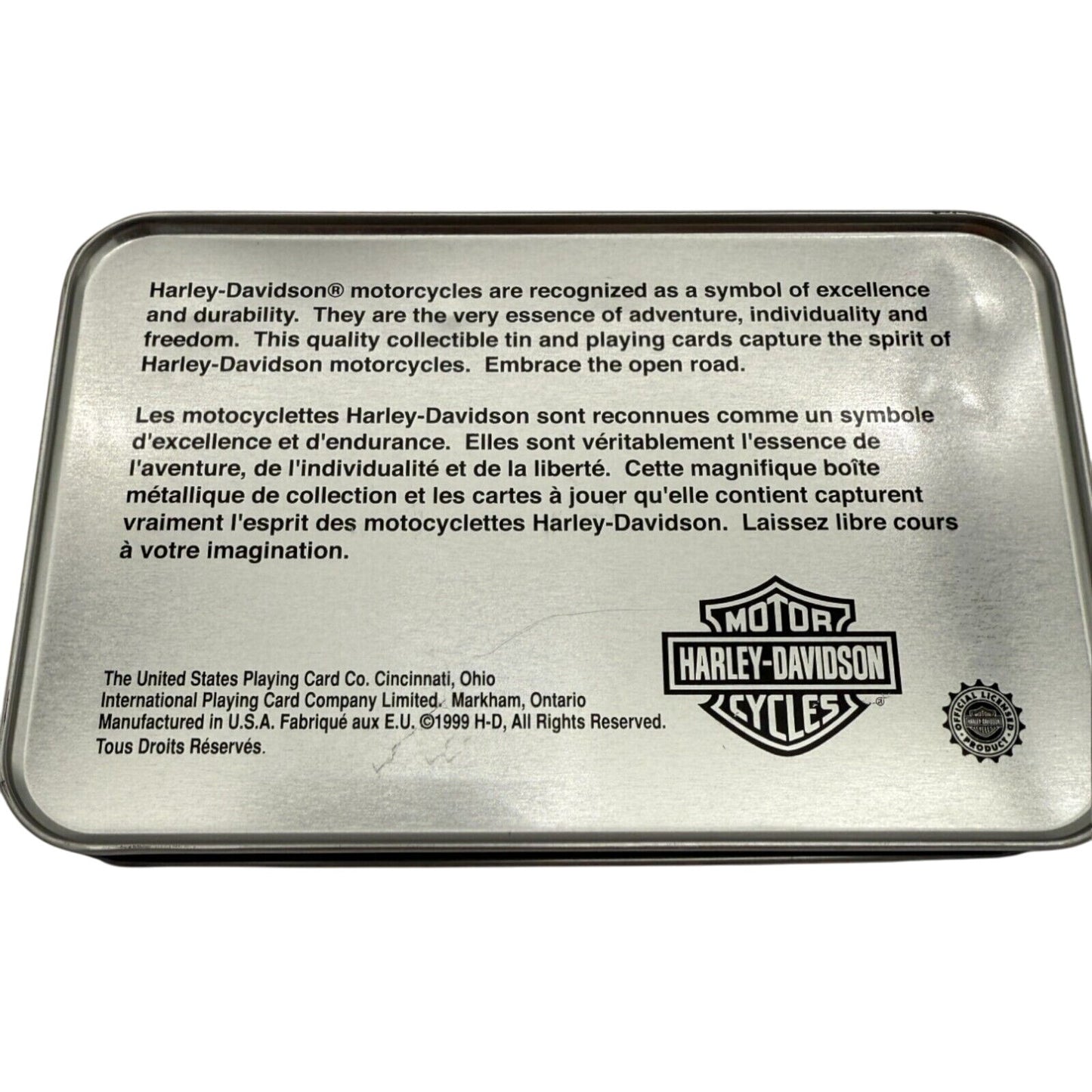 Harley-Davidson Dyna Super Glide Limited Edition Collector Tin With Sealed Playing Cards