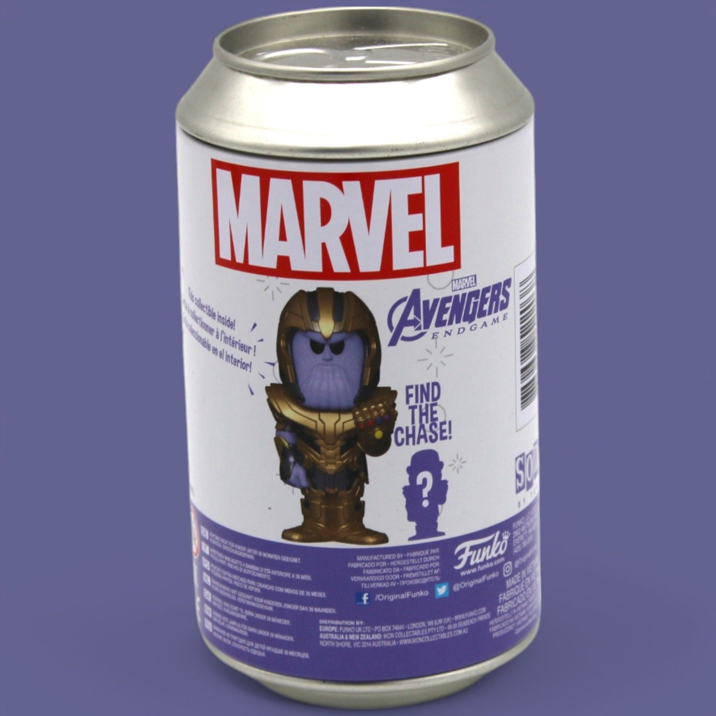 Funko POP! Soda Marvel Comics Thanos 4.25" Vinyl Figure Collectible In Original Can
