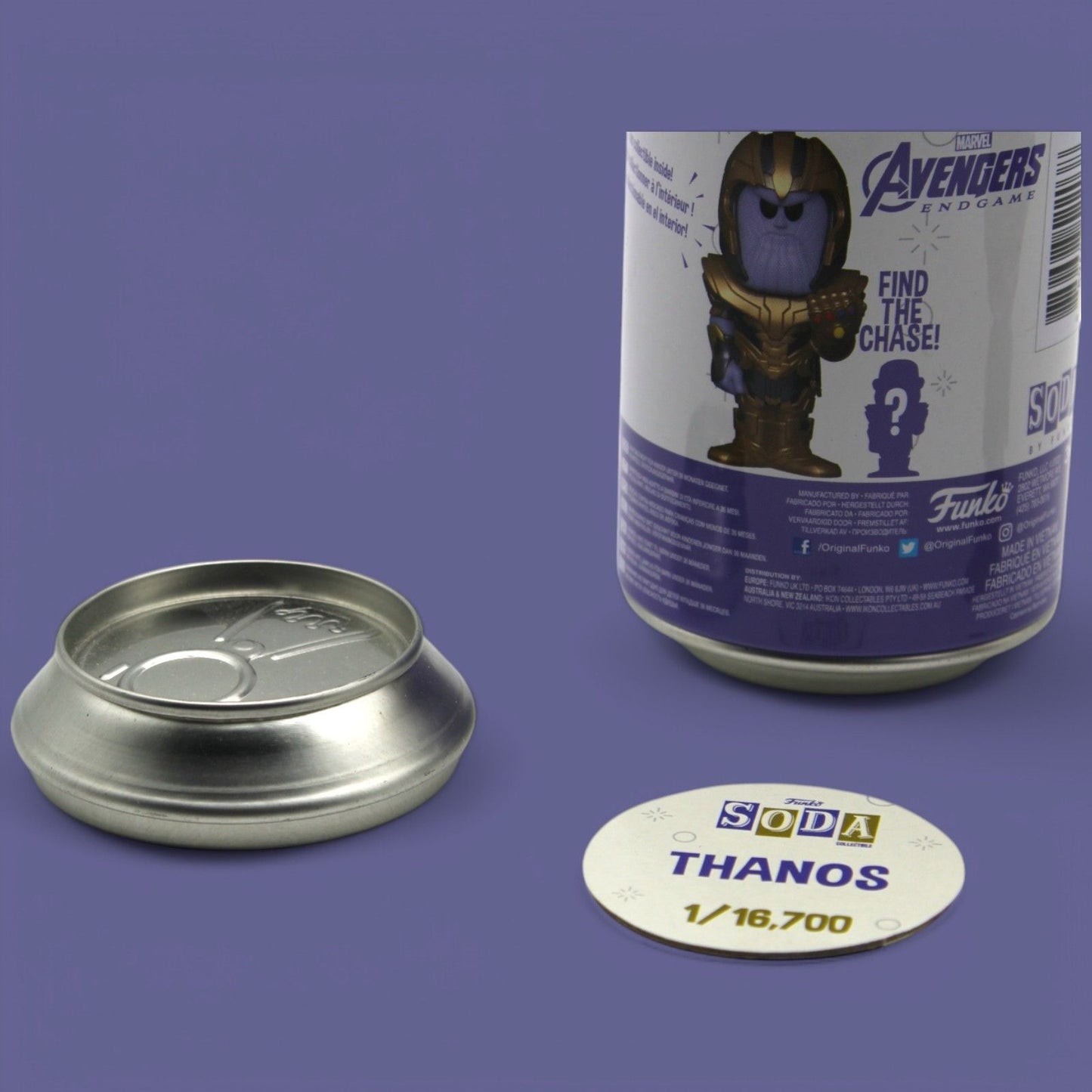 Funko POP! Soda Marvel Comics Thanos 4.25" Vinyl Figure Collectible In Original Can