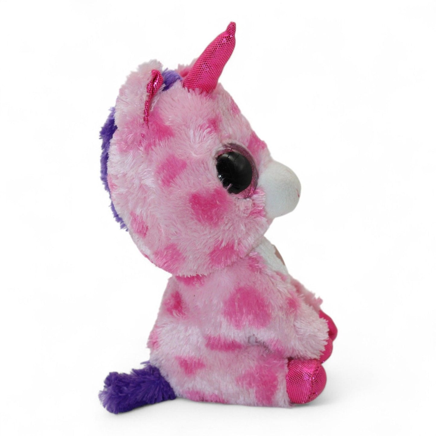 Ty Beanie Boos Sugar Pie Valentines Day Unicorn Plush 6" Pink & Purple Cute Collectible
