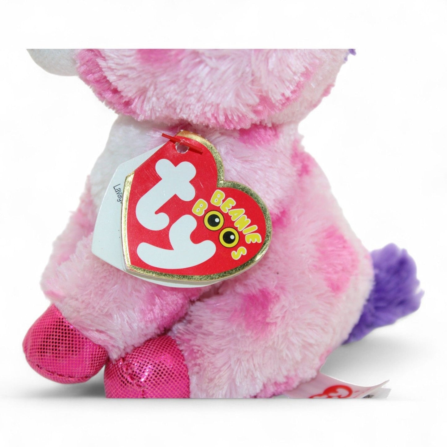 Ty Beanie Boos Sugar Pie Valentines Day Unicorn Plush 6" Pink & Purple Cute Collectible