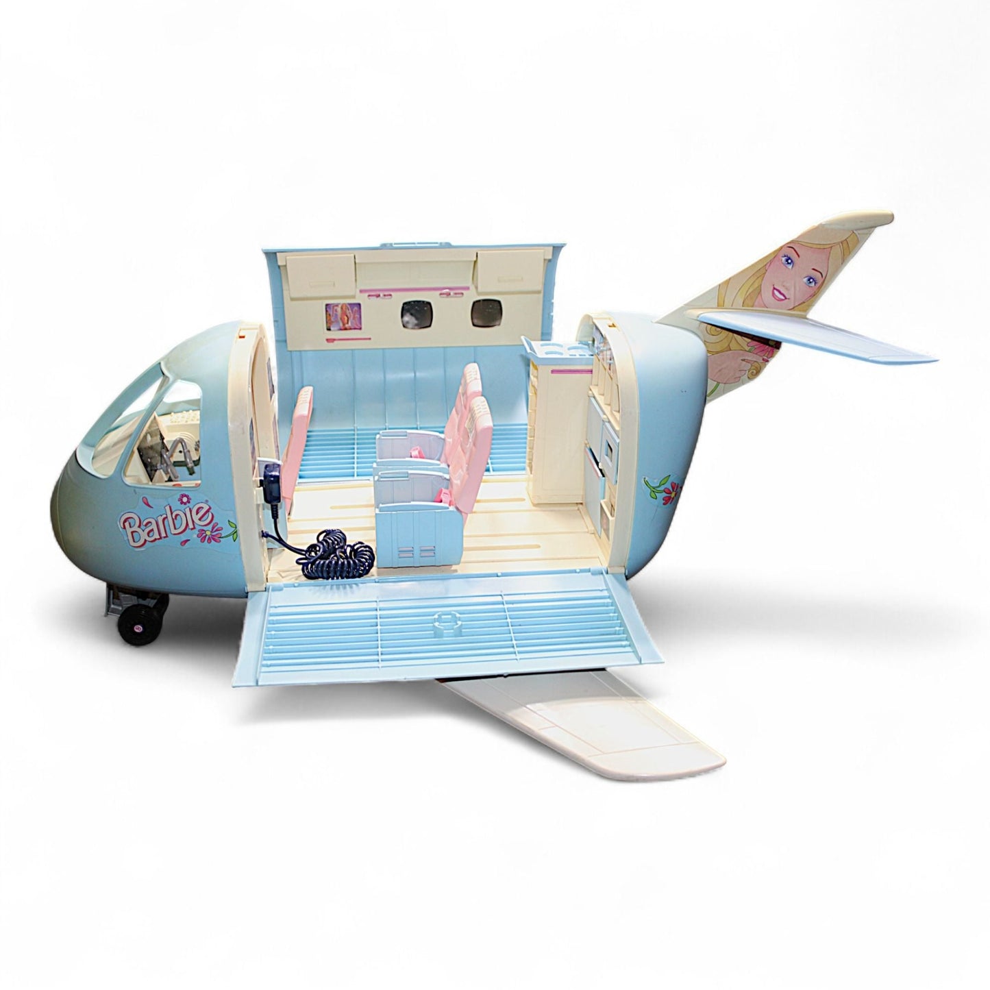 Barbie Jet Airplane 1999 with floral design and openable side