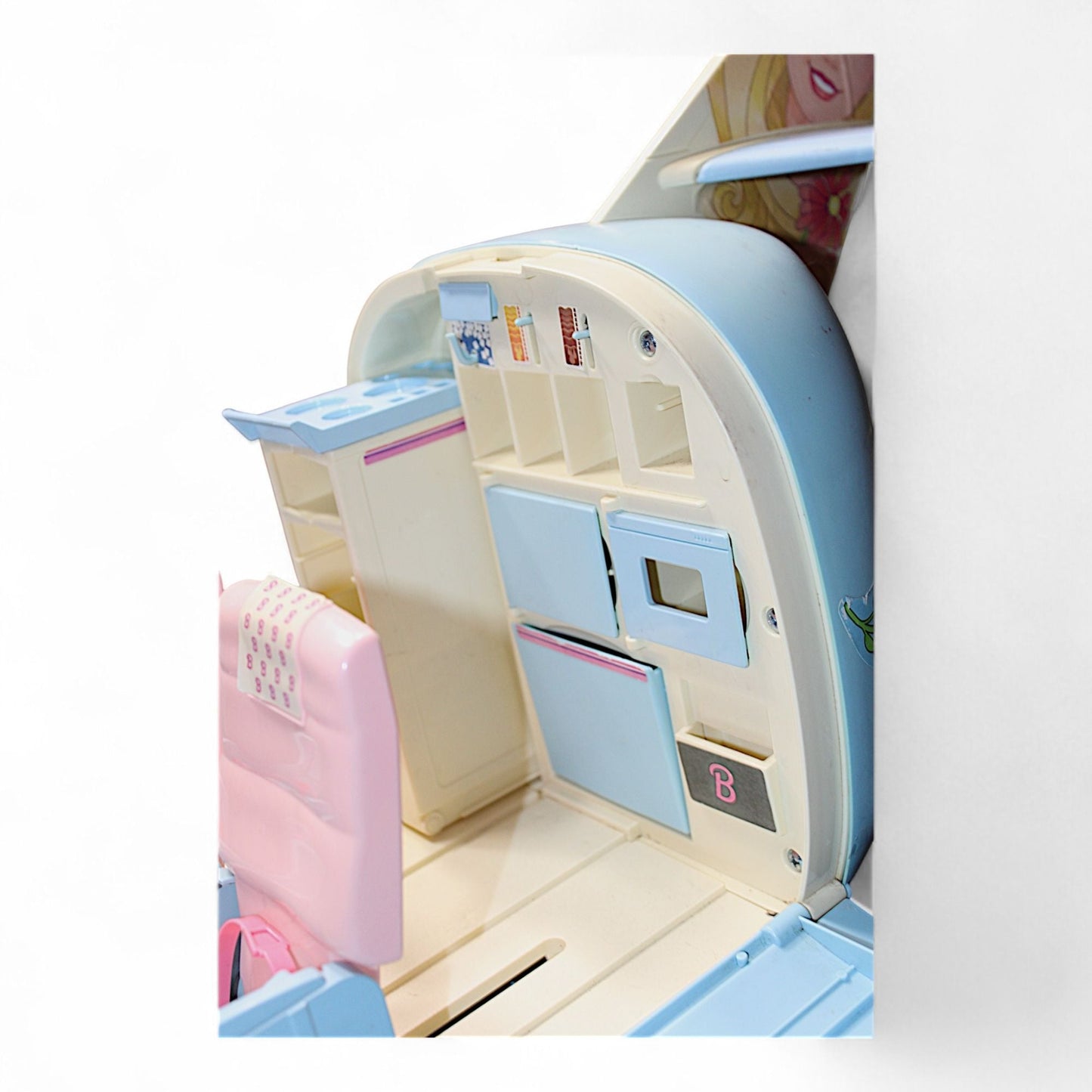 Barbie Jet Airplane 1999 with floral design and openable side