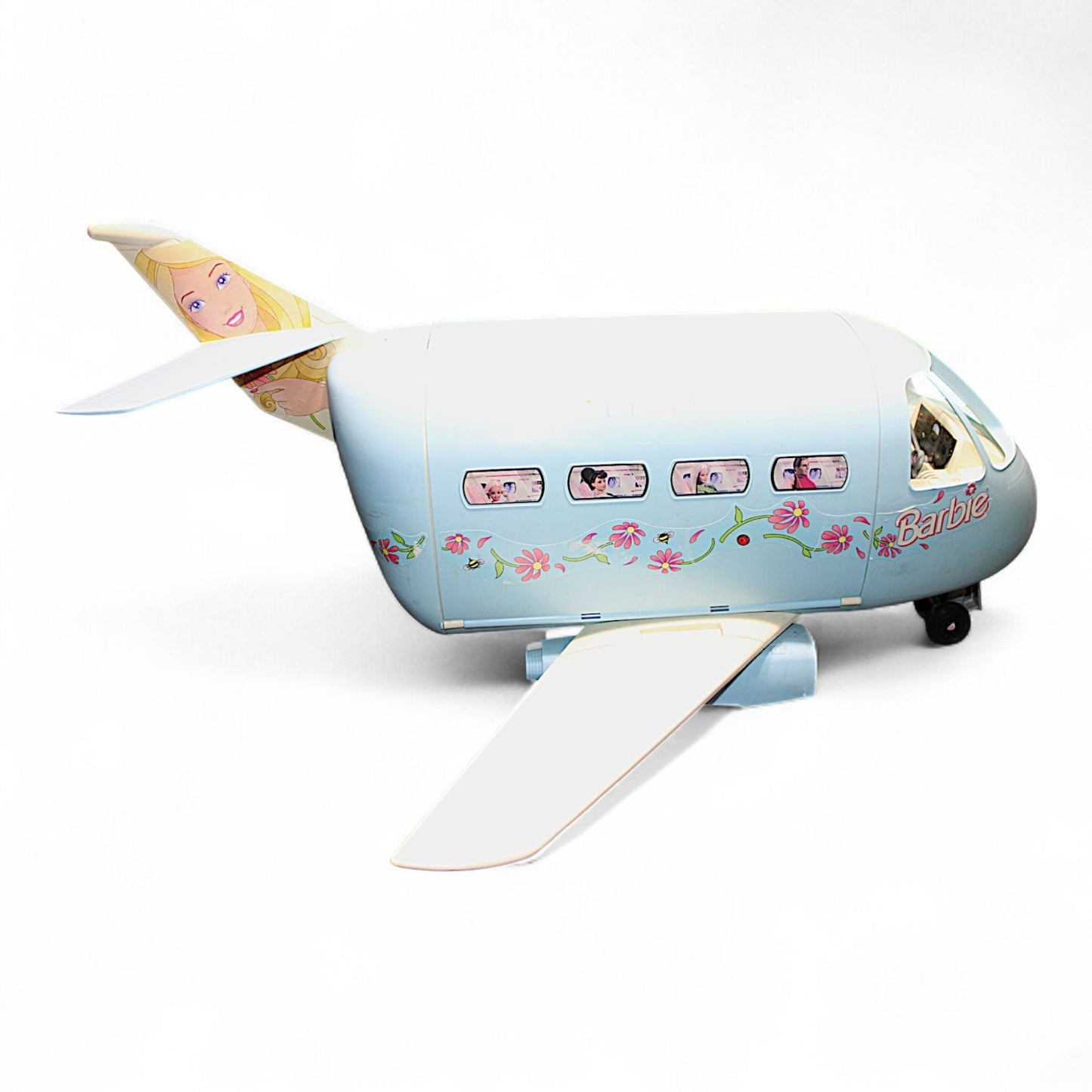 Barbie Jet Airplane 1999 accessories including luggage and trays