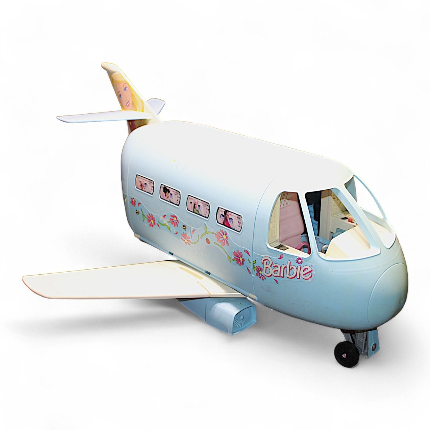 Barbie Jet Airplane 1999 with floral design and openable side