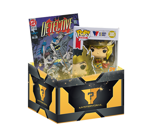 DC Pop and Comic Mystery Grail Box with Funko Pop and Detective Comics