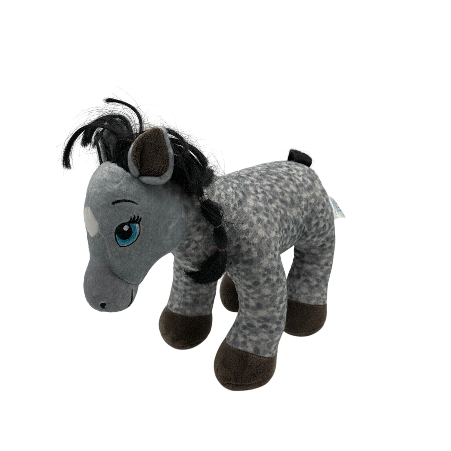 Build a Bear Appaloosa Dapple Gray Pony Plush Horses & Hearts Horse Lovie Toy