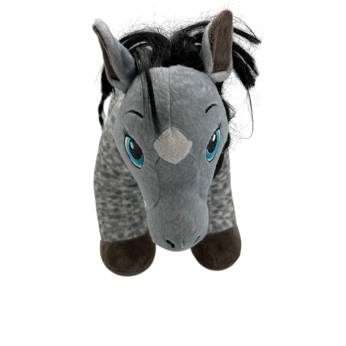 Build a Bear Appaloosa Dapple Gray Pony Plush Horses & Hearts Horse Lovie Toy
