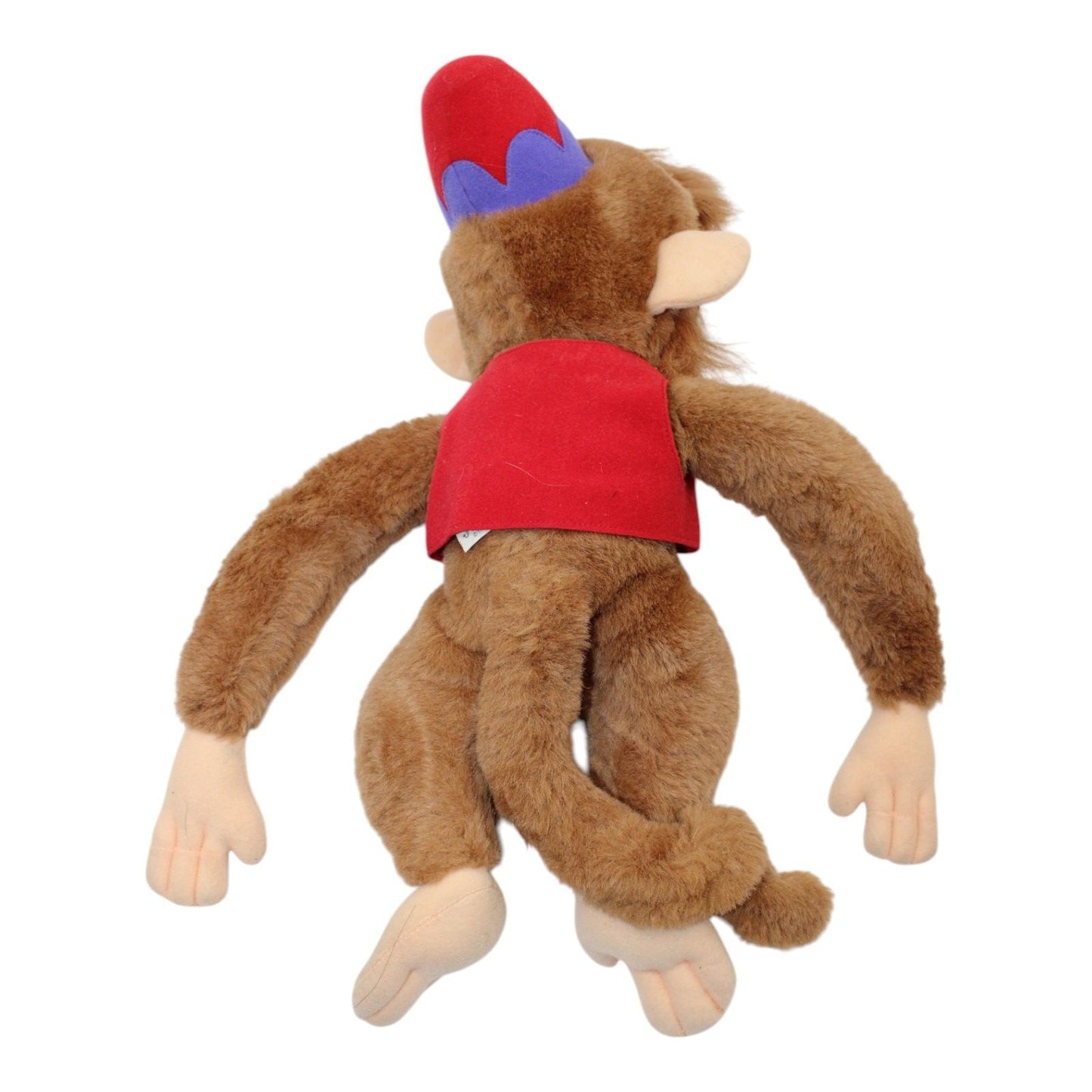 Vintage Disney Aladdin 16" ABU Monkey Plush Stuffed Animal Toy Mattel 1992 With Red Vest
