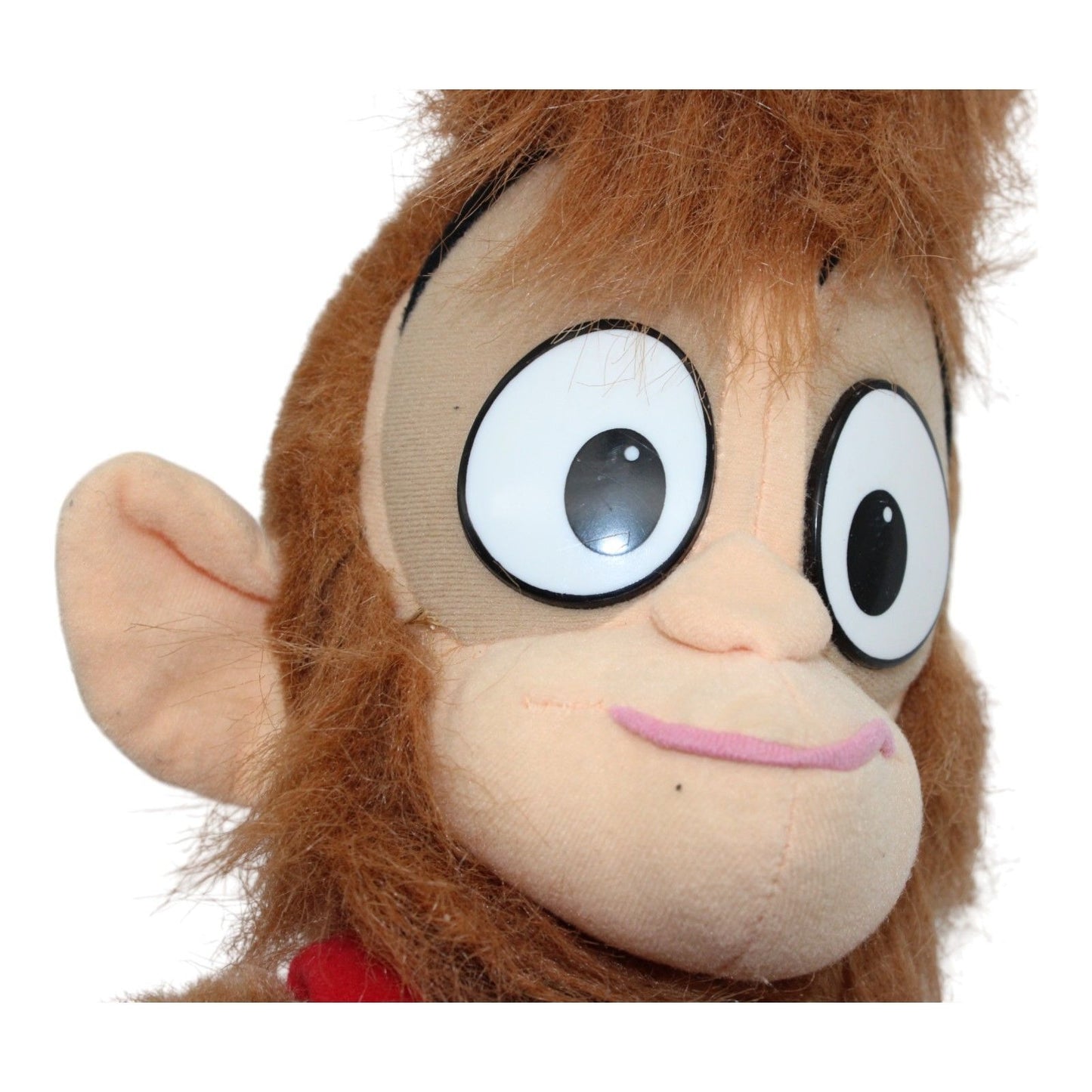 Vintage Disney Aladdin 16" ABU Monkey Plush Stuffed Animal Toy Mattel 1992 With Red Vest