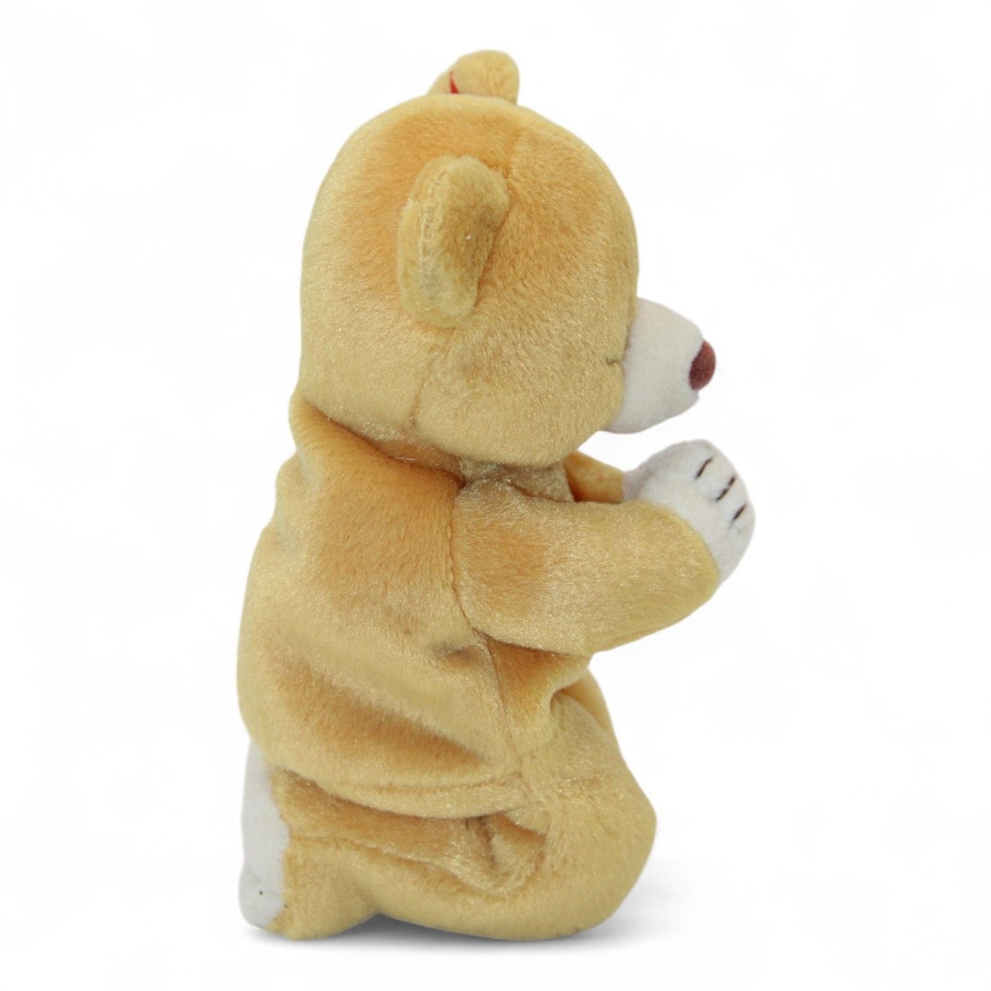 Ty Beanie Baby Hope Praying Bear Plush Toy 1998 Soft Collectible Tan Stuffed Animal 7"
