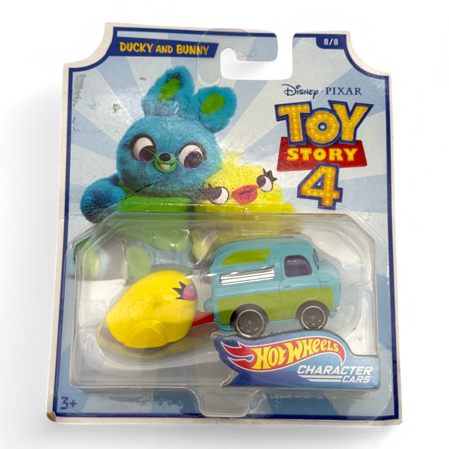 Disney Pixar Toy Story 4 Hot Wheels Character Cars Ducky & Bunny And Duke Caboom Set