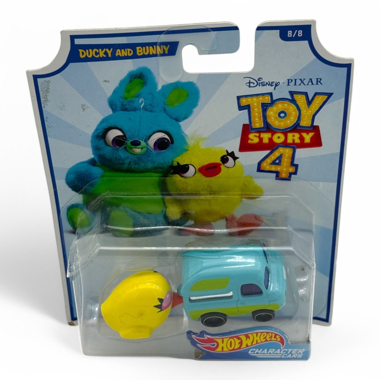 Disney Pixar Toy Story 4 Hot Wheels Character Cars Ducky & Bunny And Duke Caboom Set