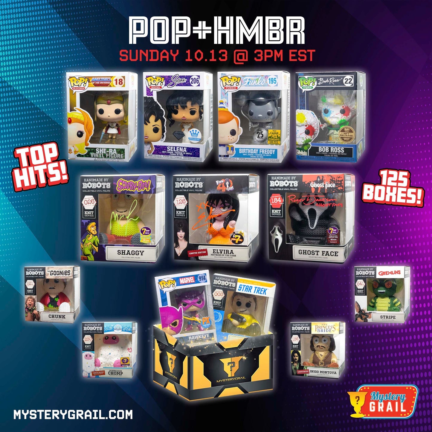 Collection of Funko Pop and Handmade By Robots figures with top hits