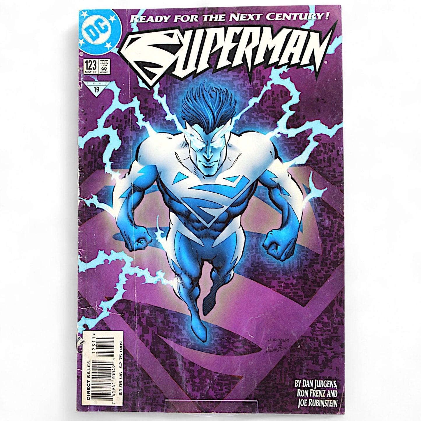 Superman #123 DC Comic May 1997 Blue Energy Cover