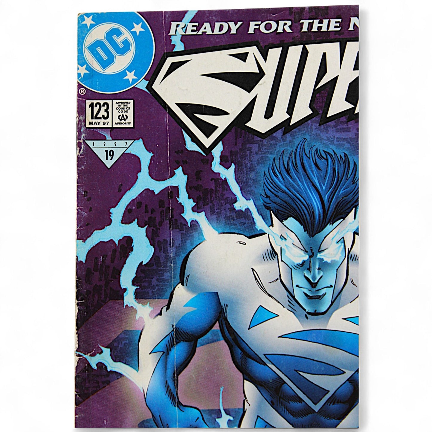 Superman #123 DC Comic May 1997 Blue Energy Cover