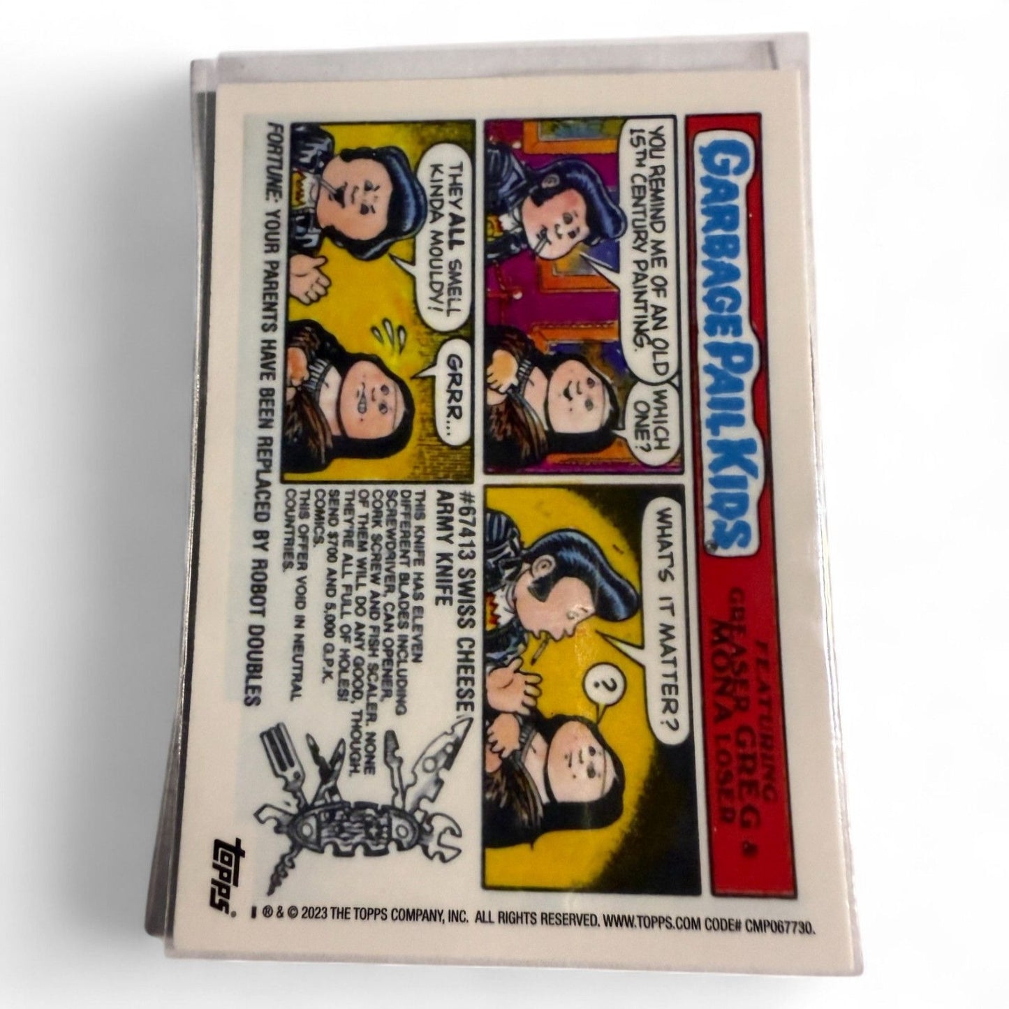 Garbage Pail Kids Jan Hand Topps Chrome Card #236b Collectible