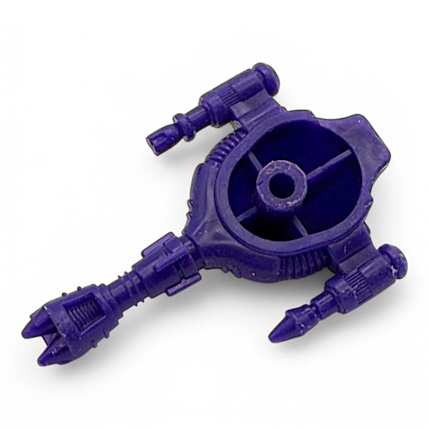 Starriors vintage purple cannon turret part, bottom view