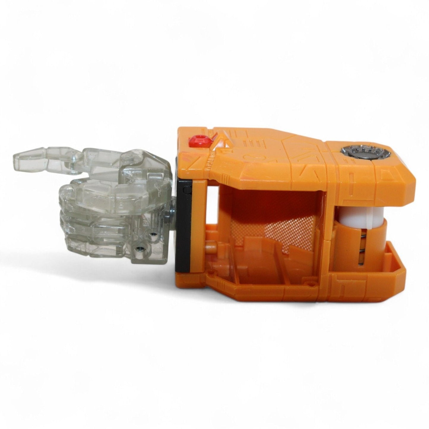 Side view of Transformers Armada Unicron arm replacement part with transparent hand