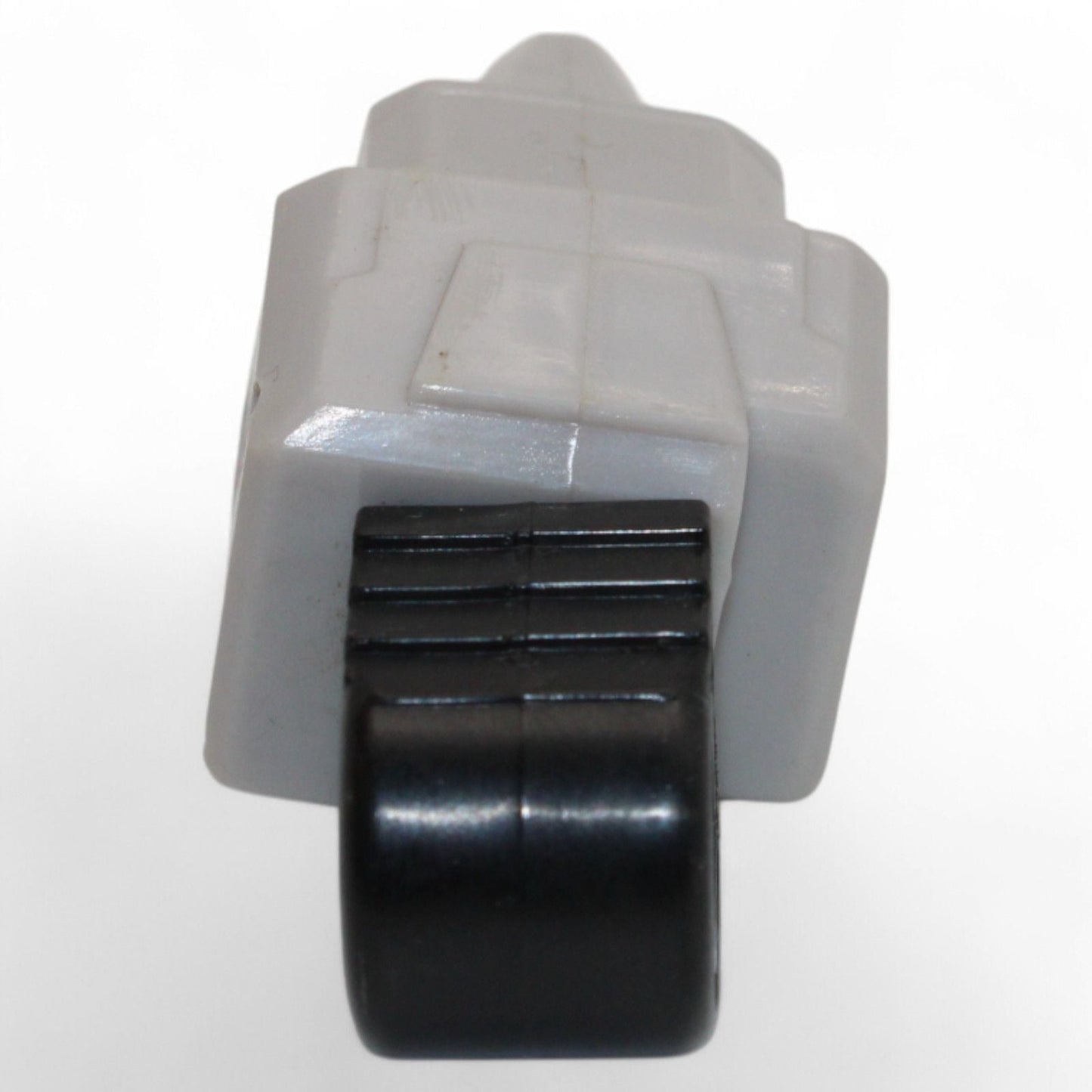 Gray and black connector detail on Unicron foot replacement