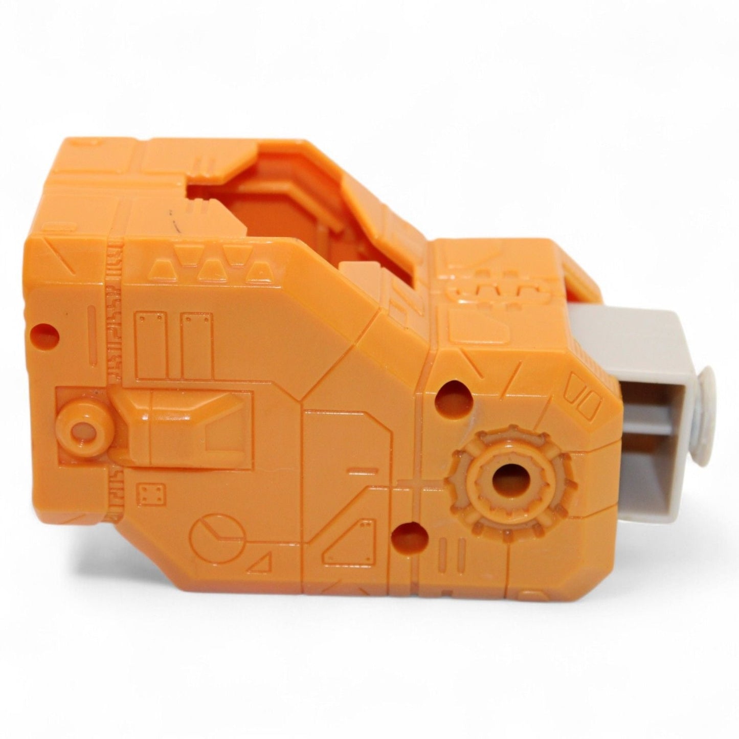 Detailed view of Transformers Unicron left arm replacement