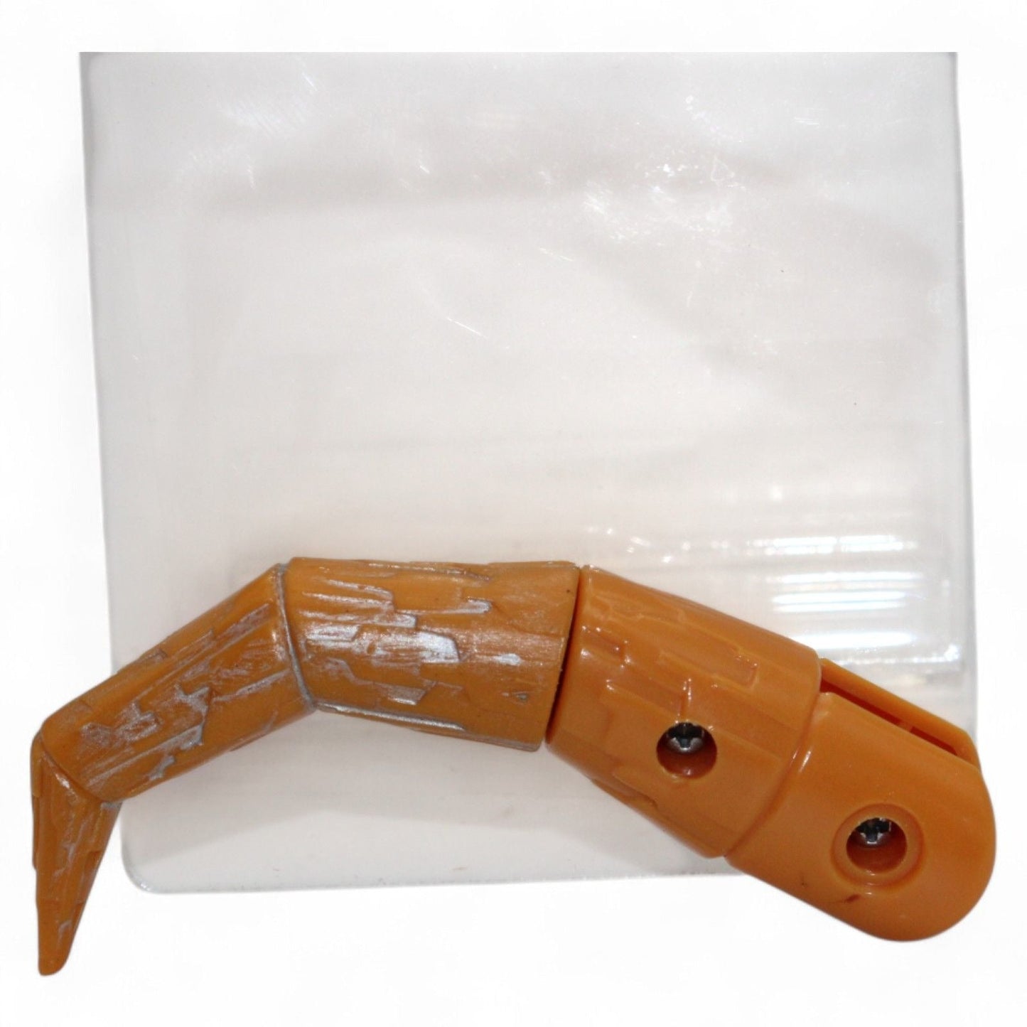 Detailed view of brown Unicron Armada horn replacement