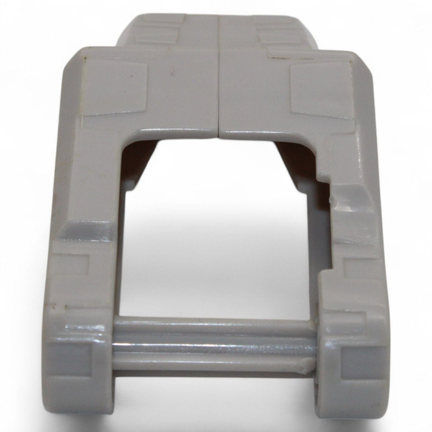Bottom view of gray foot piece for Transformers Unicron Armada