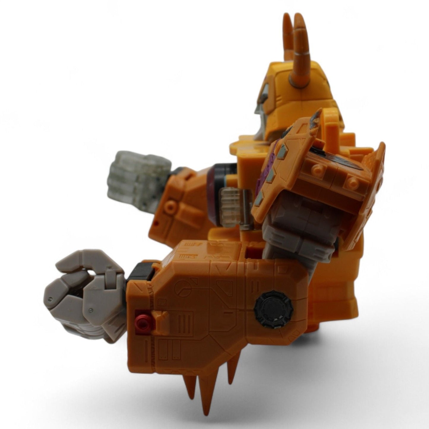 Side view of Transformers Unicron Armada torso and arms