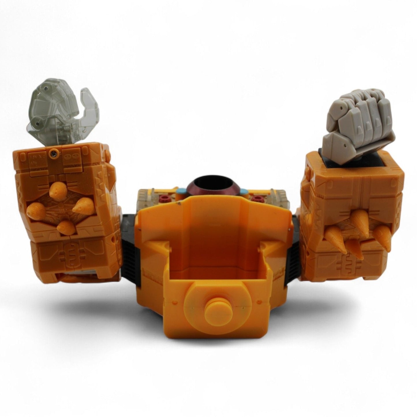 Bottom view of Transformers Unicron Armada parts