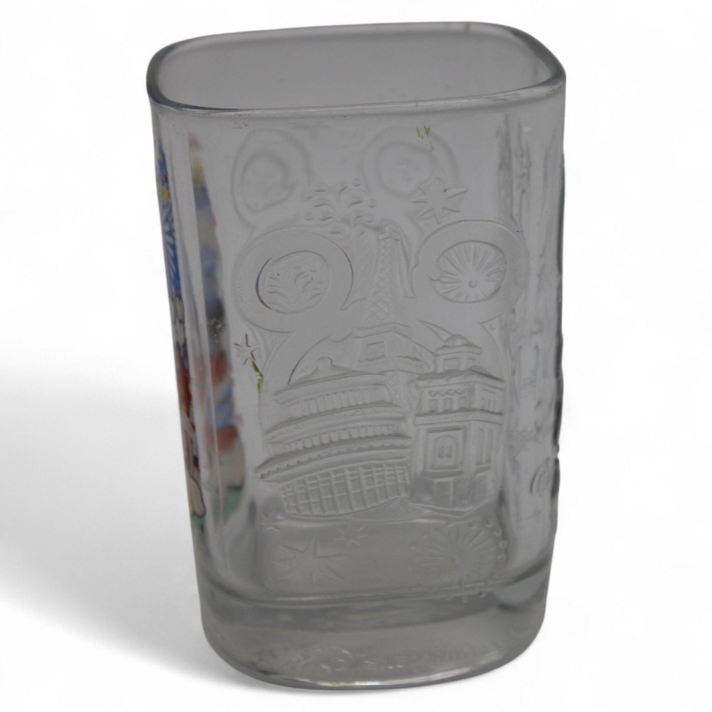 Disney 2000 celebration glass featuring Mickey Mouse