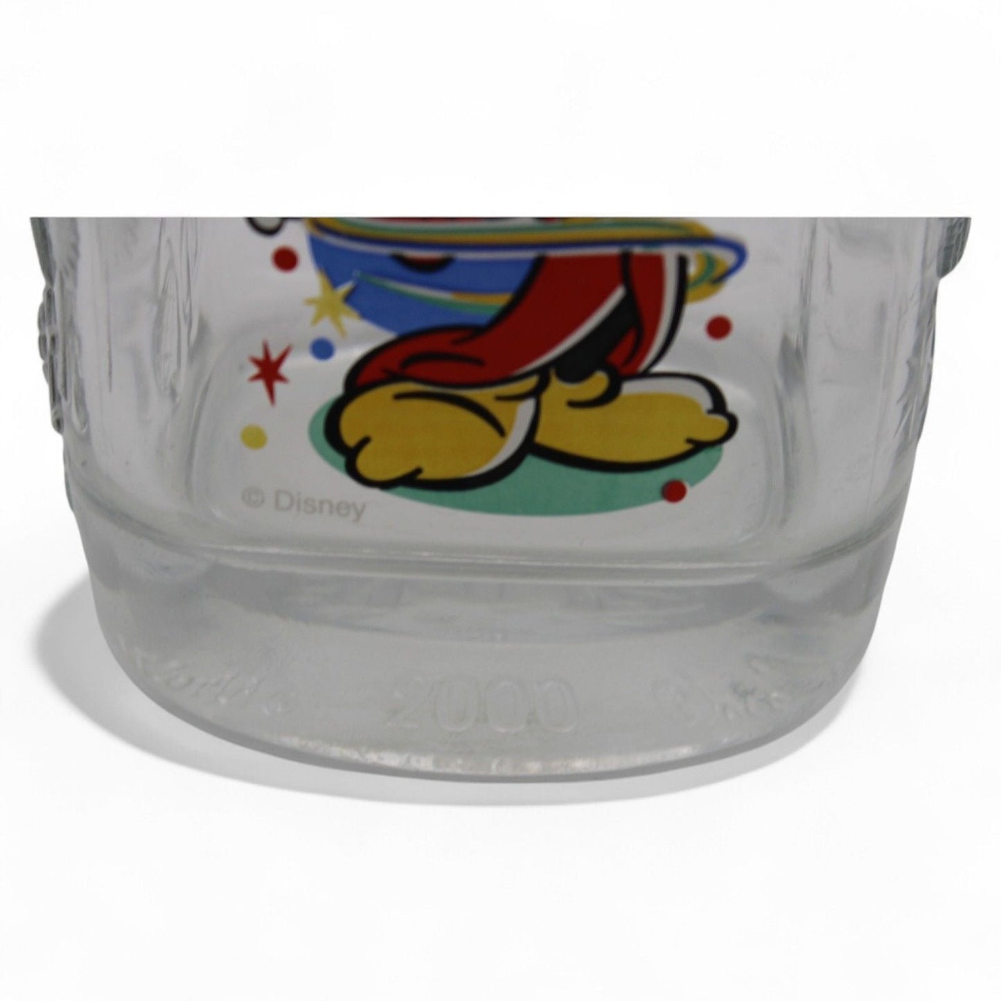 McDonald's vintage Disney glass with embossed details