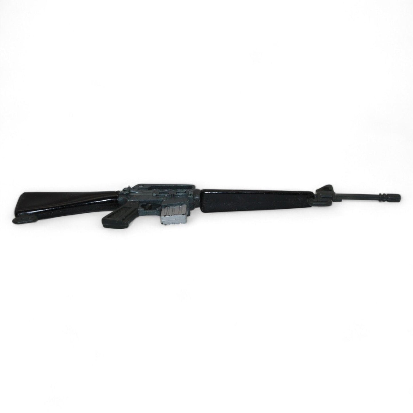 Vintage G.I. Joe 12-inch action figure rifle accessory standing upright