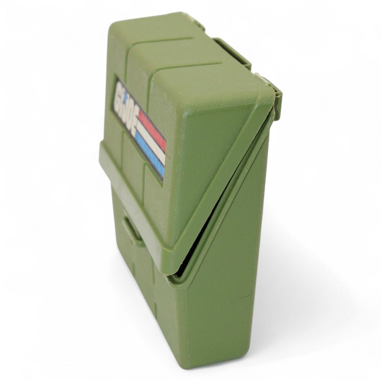 Side view of G.I. Joe green belt case