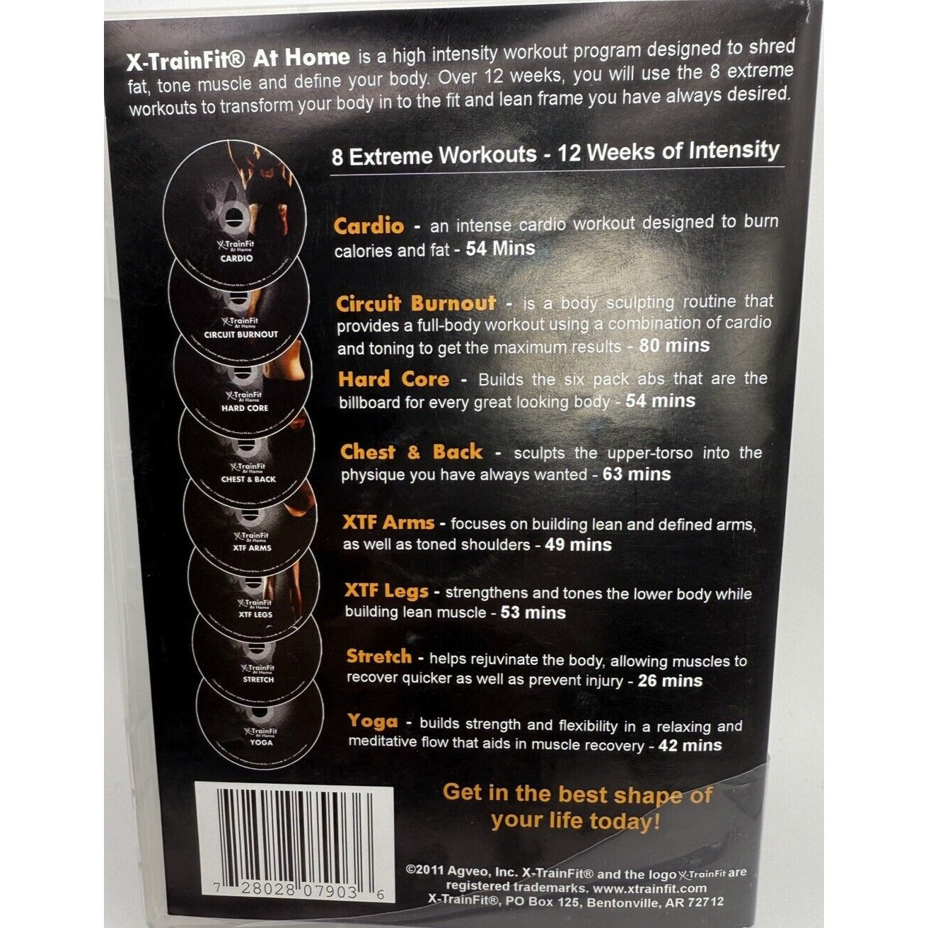 X-TrainFit At Home 12-Week Total Body Transformation DVD Set - 8 Workouts