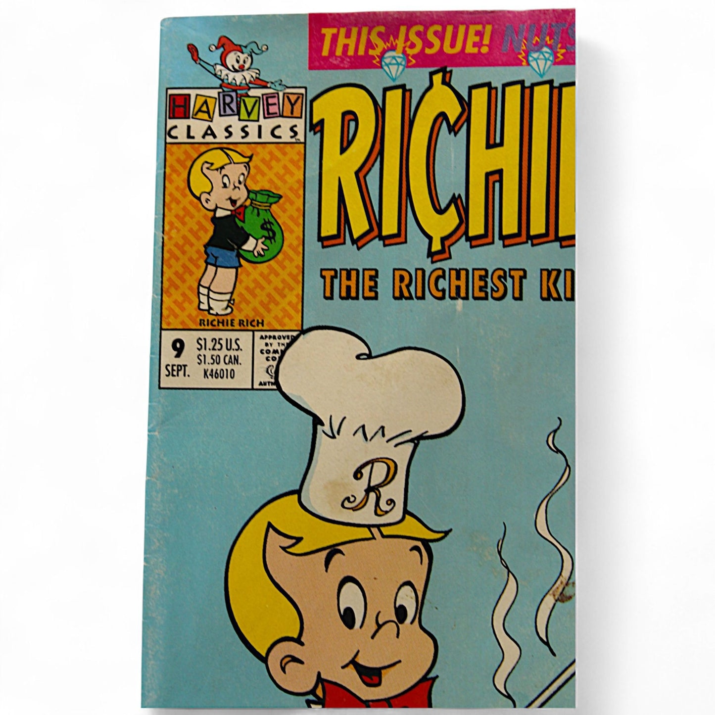 Harvey Classics Richie Rich Comic Book Issue #9 September 1984 The Richest Kid In The World