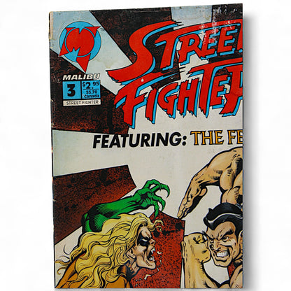 Street Fighter Featuring The Ferret Comic Book 3 Malibu 1993