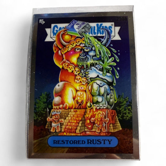 Garbage Pail Kids Restored Rusty 255b Topps Chrome Trading Card Hilariously Wacky Collectible