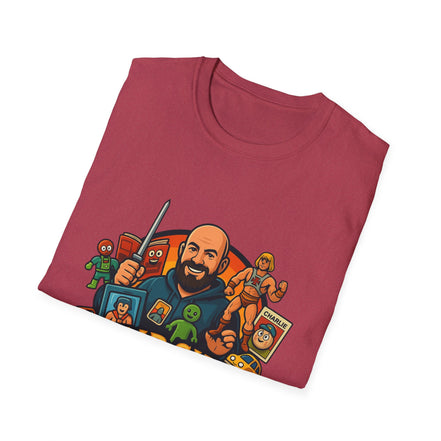Flip Side Collectibles Unisex Softstyle T-Shirt | Graphic Tee, Casual Wear, Vintage Style, Gift for Collectors, Fun T-ShirtPrintifyT-ShirtSHeather CardinalCottonCrew neckDTG48