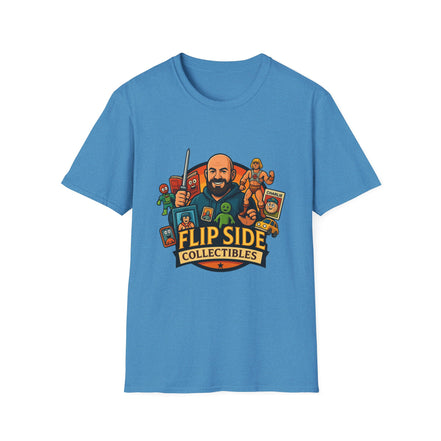 Flip Side Collectibles Unisex Softstyle T-Shirt | Graphic Tee, Casual Wear, Vintage Style, Gift for Collectors, Fun T-ShirtPrintifyT-ShirtSHeather SapphireCottonCrew neckDTG8