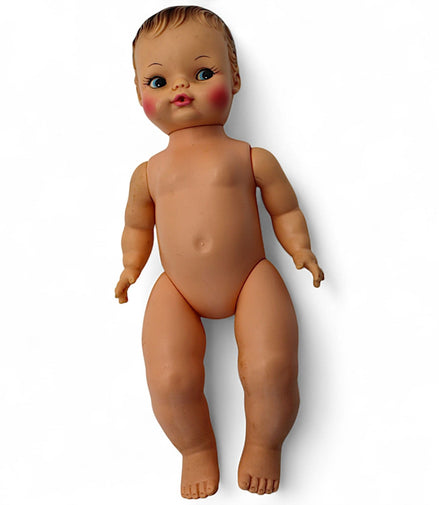 1950s Horsman blue-eyed baby doll with jointed limbs