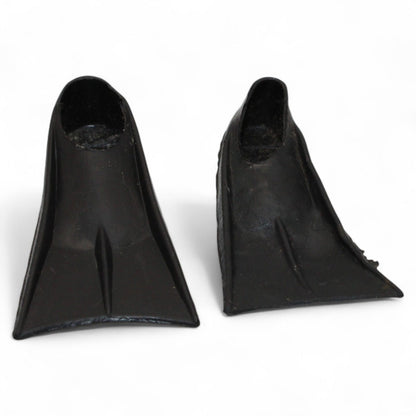 Vintage 1960s GI Joe black swim fins for deep sea diver collectors