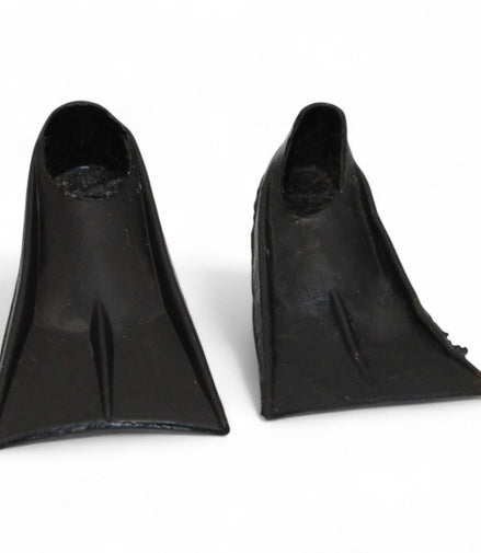 Vintage 1960s GI Joe black swim fins for deep sea diver collectors