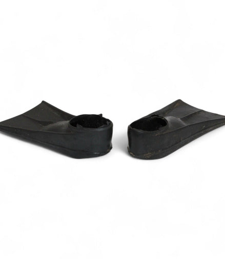 Black rubber flippers for GI Joe Deep Sea Diver