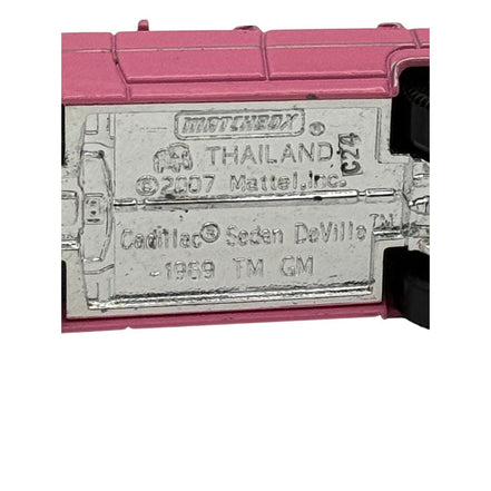 1969 Cadillac Sedan DeVille pink diecast model by Matchbox