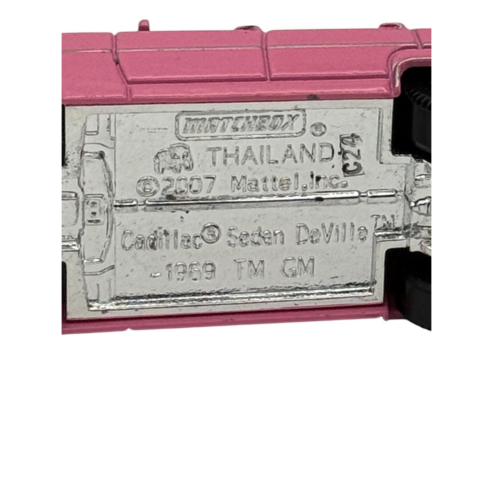 1969 Cadillac Sedan DeVille pink diecast model by Matchbox